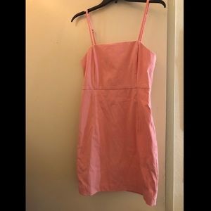 Woven light pink dress